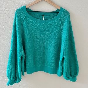Free People Found My Friend pullover in sea foam